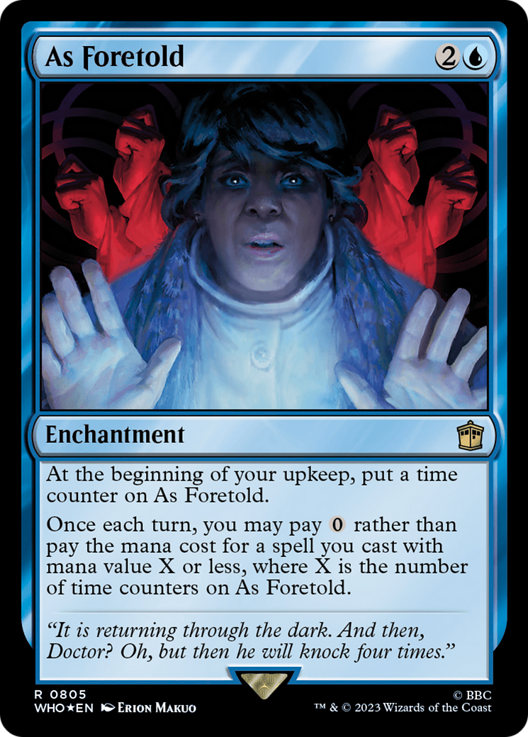 As Foretold (Surge Foil) [Doctor Who] | Clutch Gaming