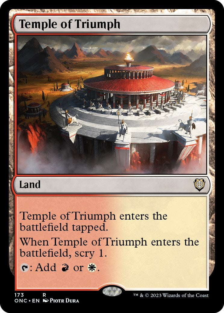 Temple of Triumph [Phyrexia: All Will Be One Commander] | Clutch Gaming