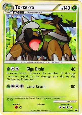 Torterra (10/95) (Cracked Ice Holo) [HeartGold & SoulSilver: Unleashed] | Clutch Gaming