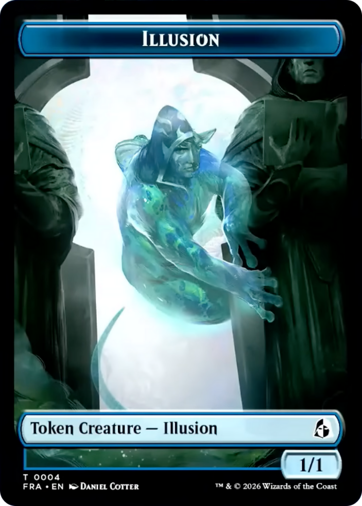 Illusion // Jace Double-Sided Token [Reality Fracture Tokens] | Clutch Gaming