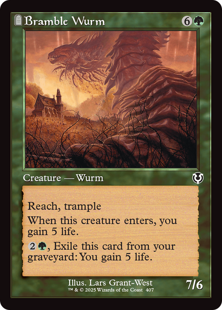 Bramble Wurm (Retro Frame) [Innistrad Remastered] | Clutch Gaming