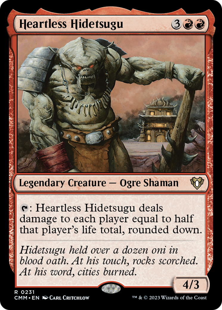 Heartless Hidetsugu [Commander Masters] | Clutch Gaming