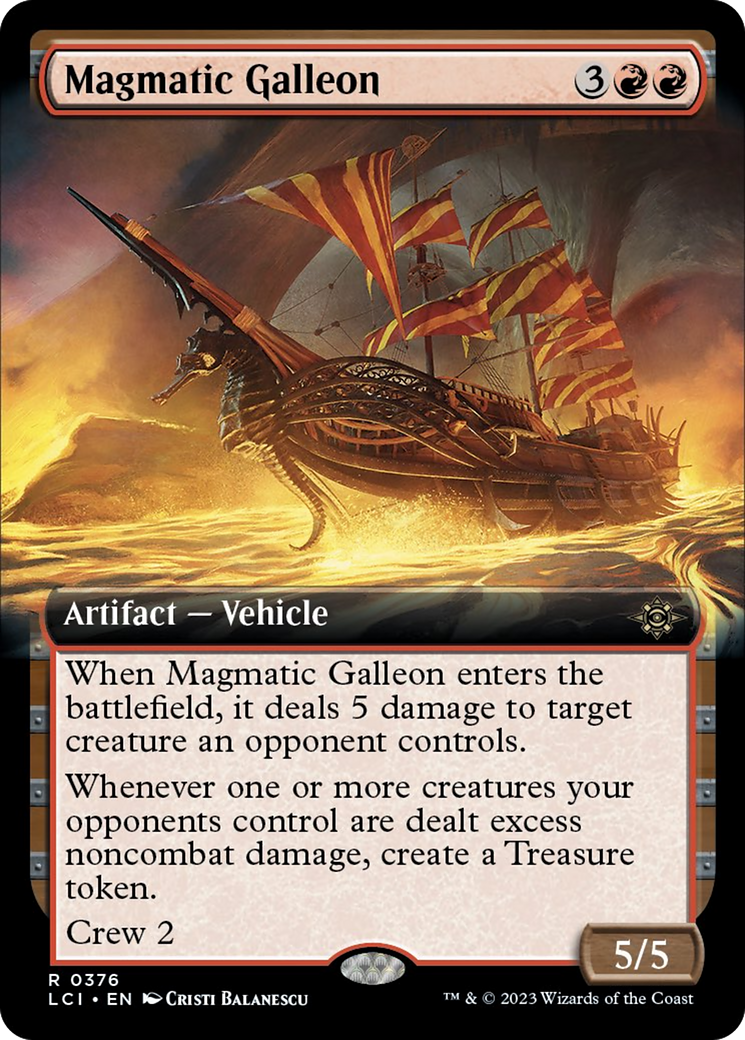 Magmatic Galleon (Extended Art) [The Lost Caverns of Ixalan] | Clutch Gaming