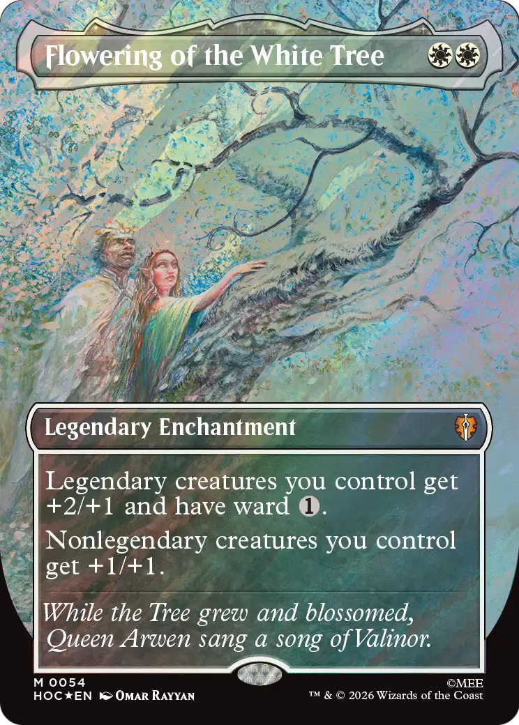 Flowering of the White Tree (Borderless) (Surge Foil) [The Hobbit: Eternal-Legal] | Clutch Gaming