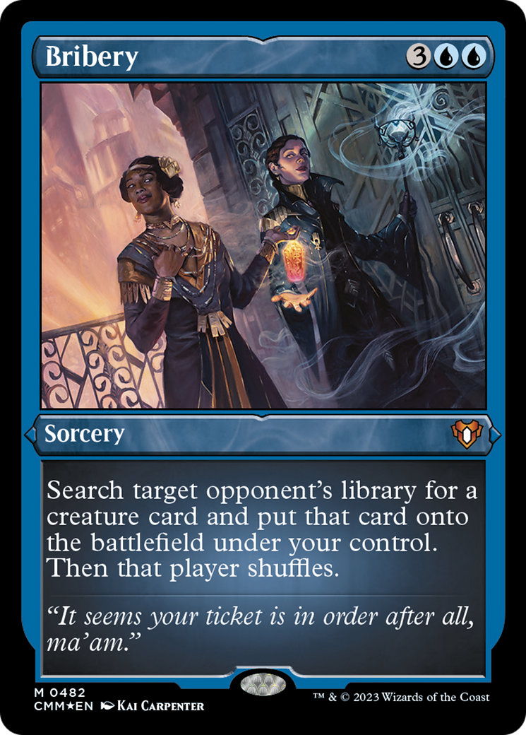 Bribery (Foil Etched) [Commander Masters] | Clutch Gaming