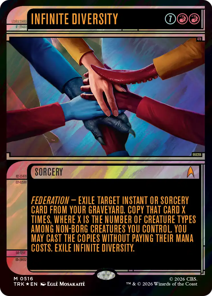 Infinite Diversity (Showcase) (Surge Foil) [Star Trek] | Clutch Gaming