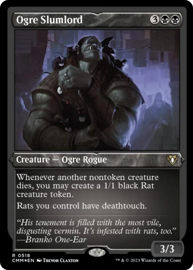 Ogre Slumlord (Foil Etched) [Commander Masters] | Clutch Gaming