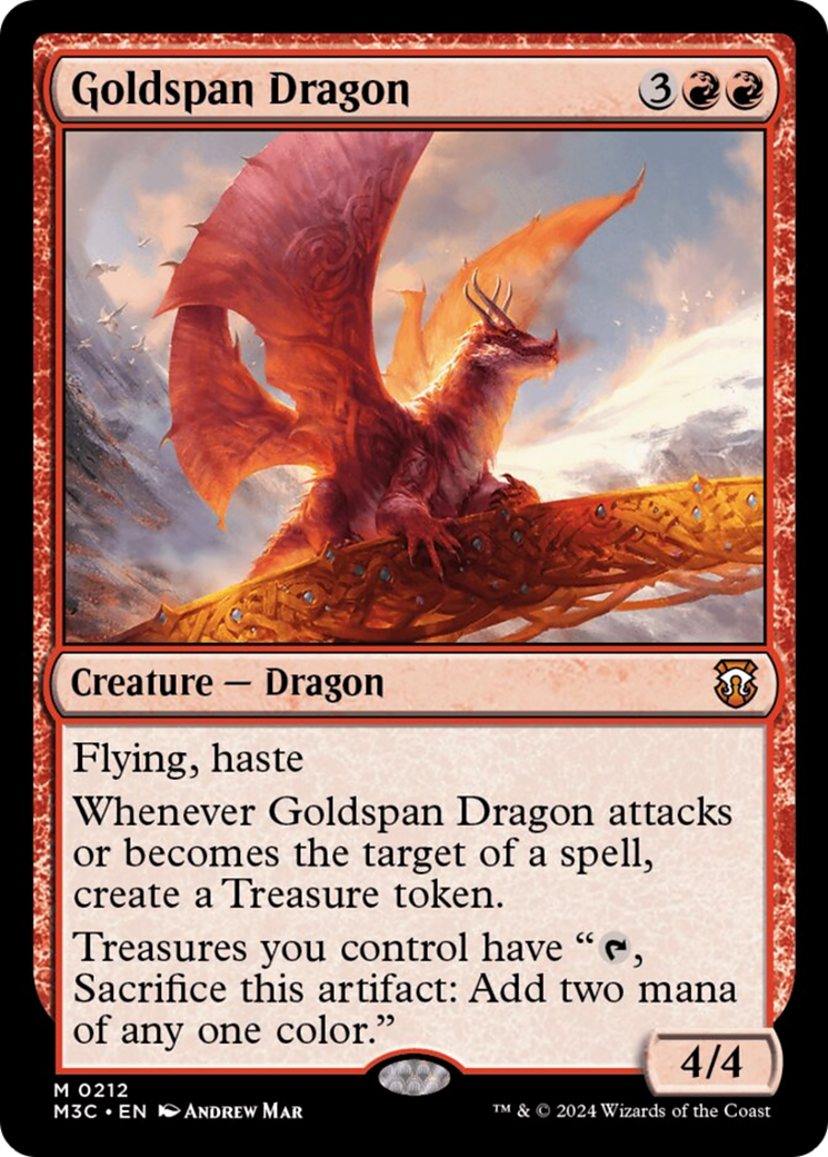 Goldspan Dragon (Ripple Foil) [Modern Horizons 3 Commander] | Clutch Gaming
