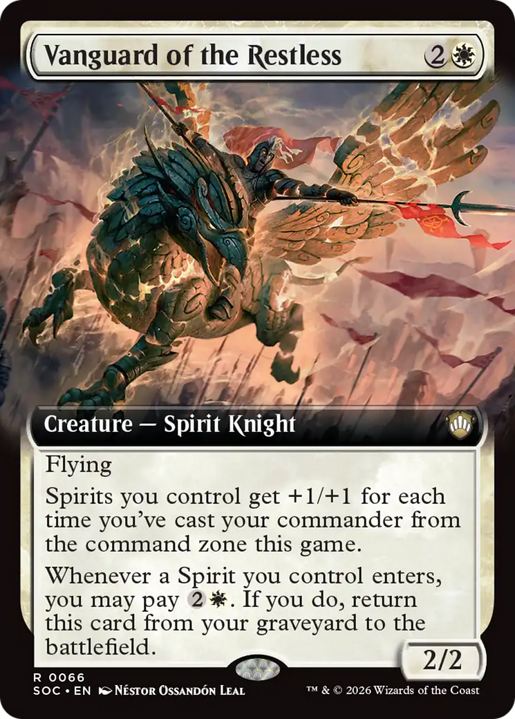 Vanguard of the Restless (Extended Art) [Secrets of Strixhaven Commander] | Clutch Gaming