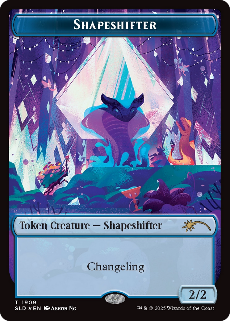 Shapeshifter Token (1909) (Double Rainbow Foil) [Secret Lair Drop Series] | Clutch Gaming