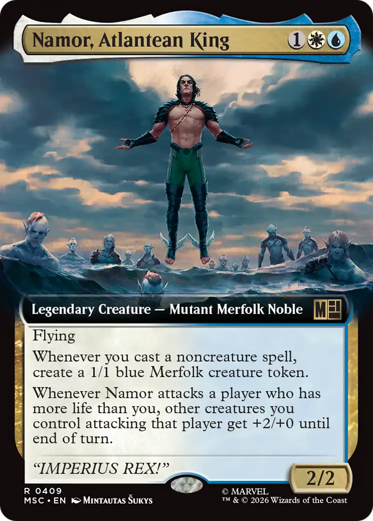 Namor, Atlantean King (Extended Art) [Marvel Super Heroes Commander] | Clutch Gaming