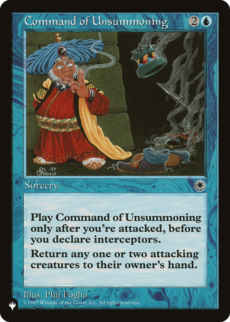 Command of Unsummoning [The List Reprints] | Clutch Gaming