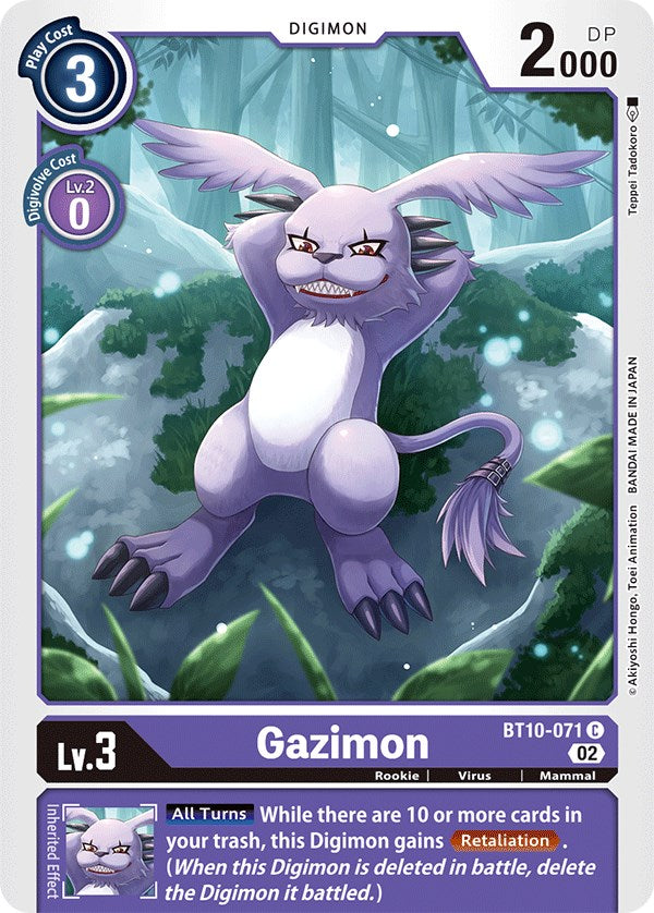 Gazimon [BT10-071] [Xros Encounter] | Clutch Gaming