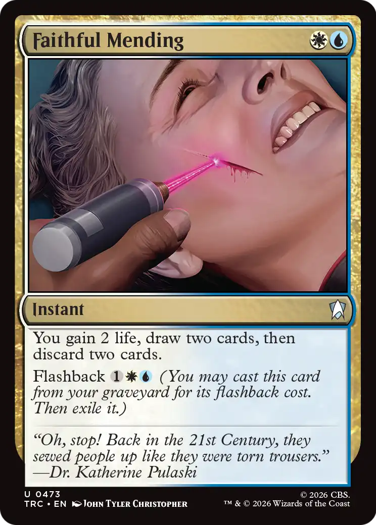 Faithful Mending (Surge Foil) [Star Trek Commander] | Clutch Gaming