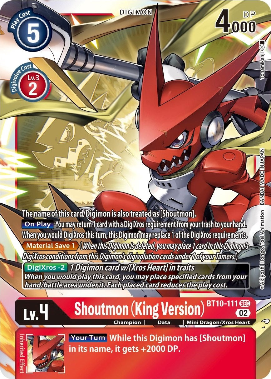 Shoutmon (King Version) [BT10-111] [Xros Encounter] | Clutch Gaming