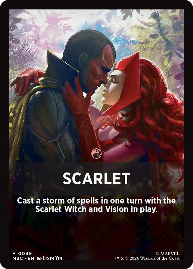 Scarlet Theme Card [Marvel Super Heroes Commander] | Clutch Gaming