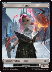 Hero (0005) // Wizard (0015) Double-Sided Token [FINAL FANTASY Tokens] | Clutch Gaming