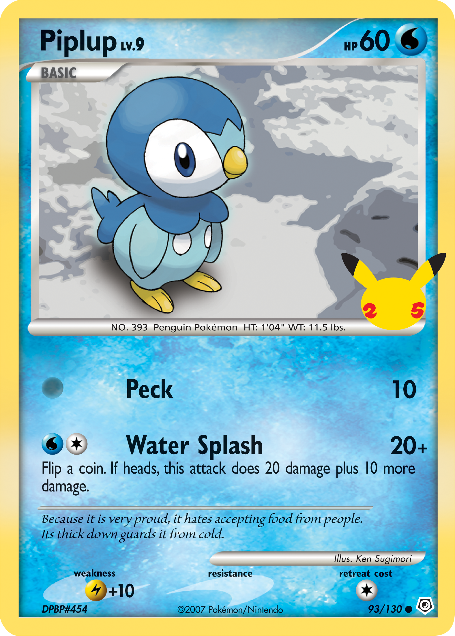 Piplup (93/130) (Jumbo Card) [First Partner Pack] | Clutch Gaming