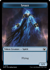 Spirit (9) // Spirit (13) Double-Sided Token [March of the Machine Commander Tokens] | Clutch Gaming
