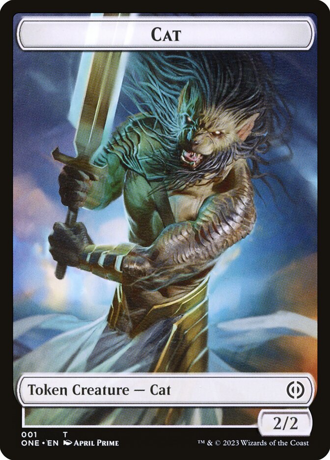 Phyrexian Goblin // Cat Double-Sided Token [Phyrexia: All Will Be One Tokens] | Clutch Gaming