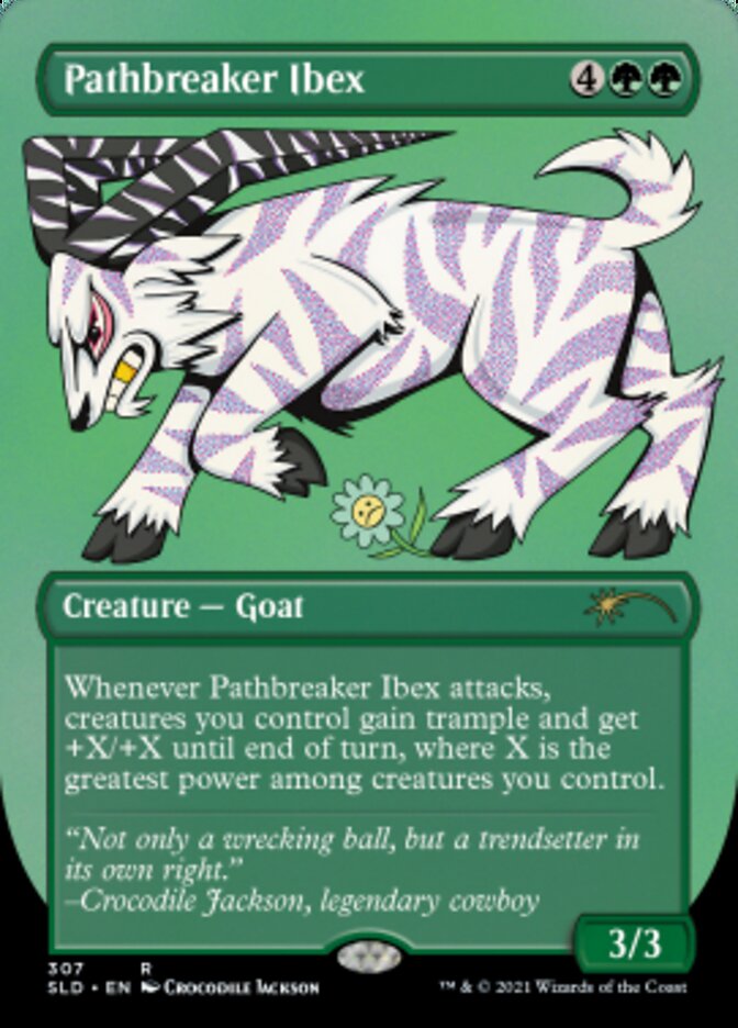 Pathbreaker Ibex (Borderless) (Foil Etched) [Secret Lair Drop Series] | Clutch Gaming