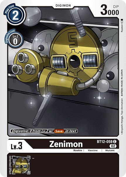 Zenimon [BT12-058] [Across Time] | Clutch Gaming