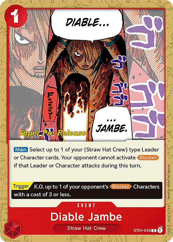 Diable Jambe [Super Pre-Release Starter Deck: Straw Hat Crew] | Clutch Gaming