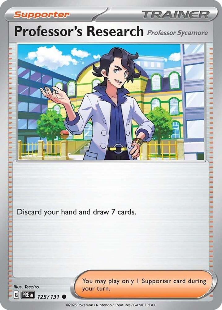 Professor's Research (125/131) [Professor Sycamore] [Scarlet & Violet: Prismatic Evolutions] | Clutch Gaming