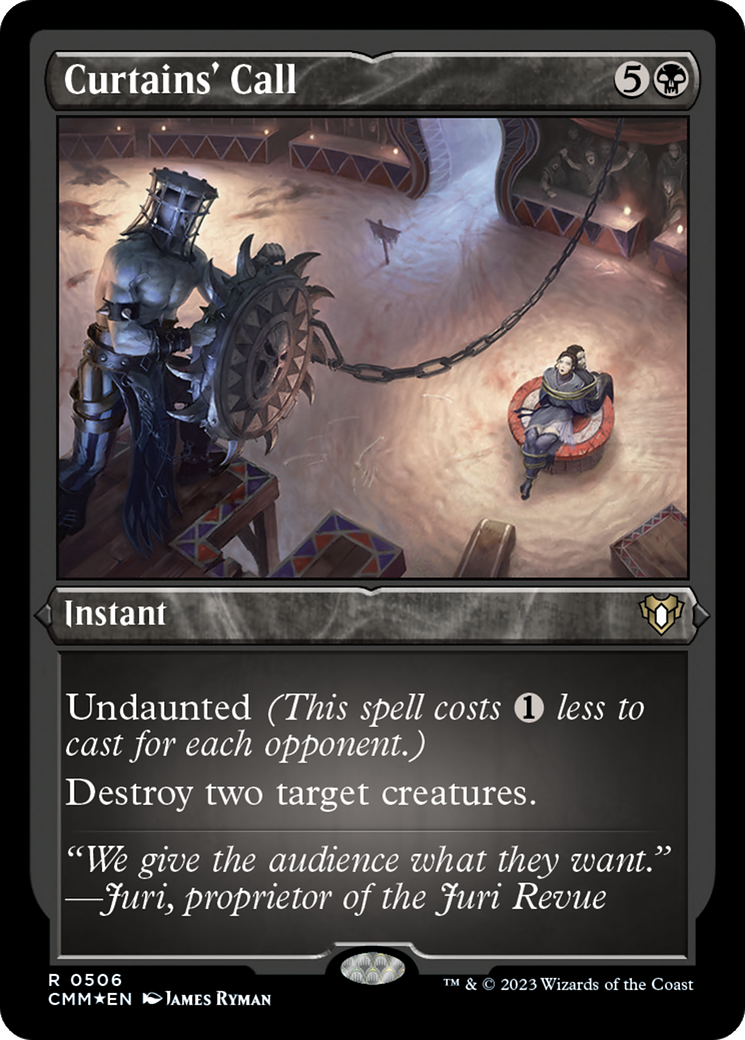 Curtains' Call (Foil Etched) [Commander Masters] | Clutch Gaming