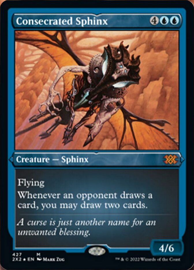 Consecrated Sphinx (Foil Etched) [Double Masters 2022] | Clutch Gaming