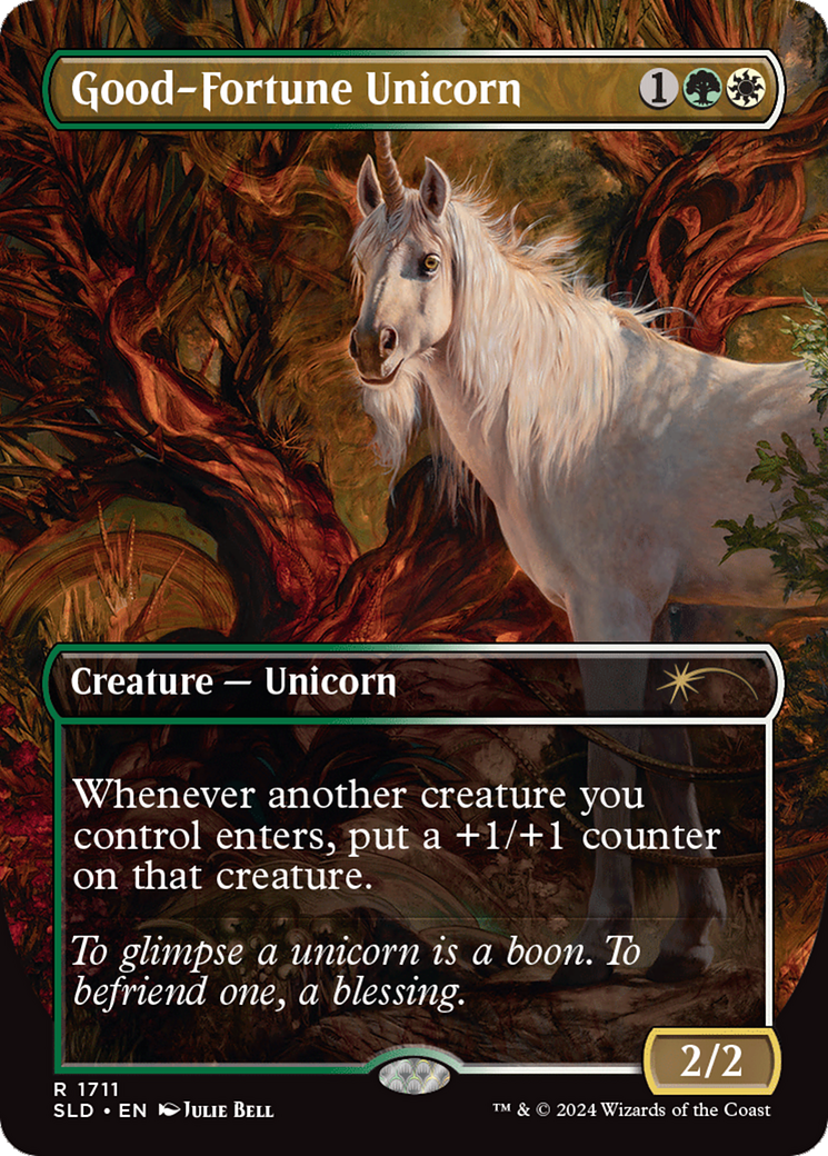 Good-Fortune Unicorn (Rainbow Foil) [Secret Lair Drop Series] | Clutch Gaming