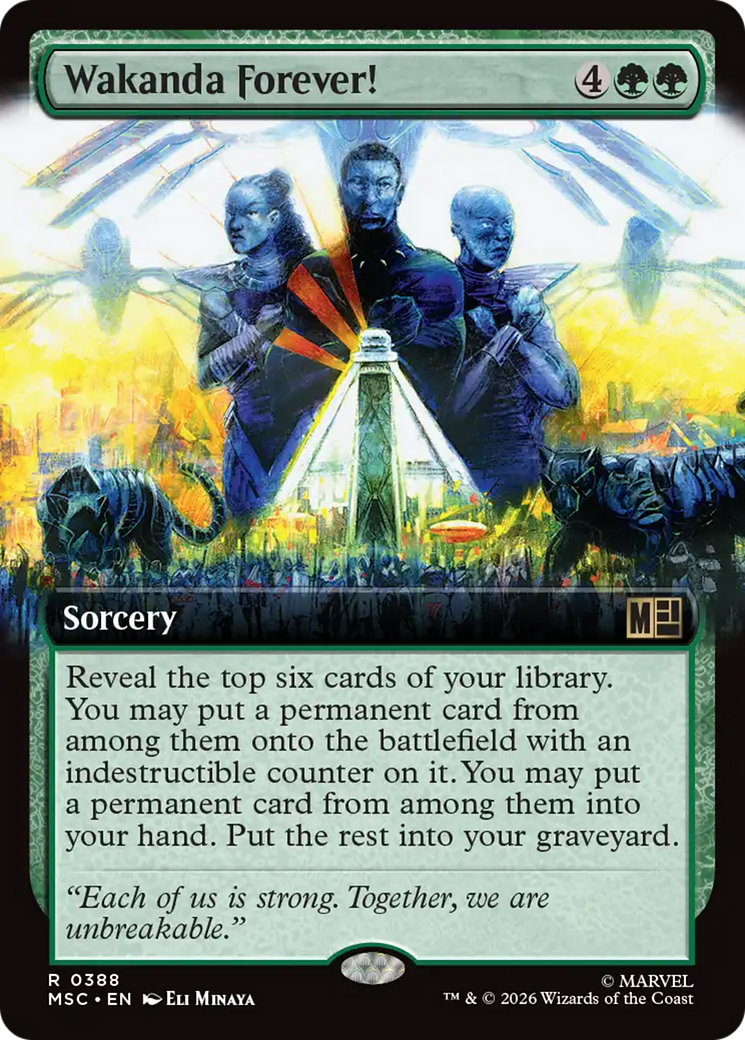 Wakanda Forever! (Extended Art) [Marvel Super Heroes Commander] | Clutch Gaming