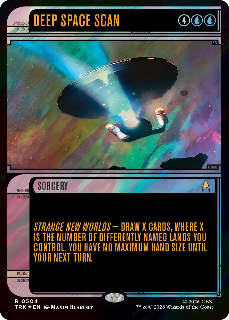 Deep Space Scan (Showcase) (Surge Foil) [Star Trek] | Clutch Gaming