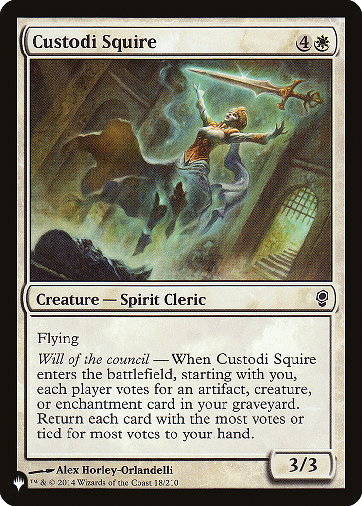 Custodi Squire [The List Reprints] | Clutch Gaming