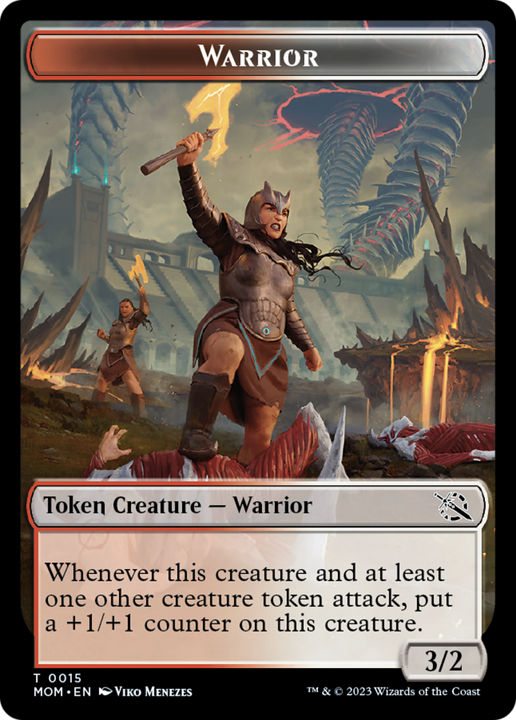 Warrior // Kraken Double-Sided Token [March of the Machine Tokens] | Clutch Gaming