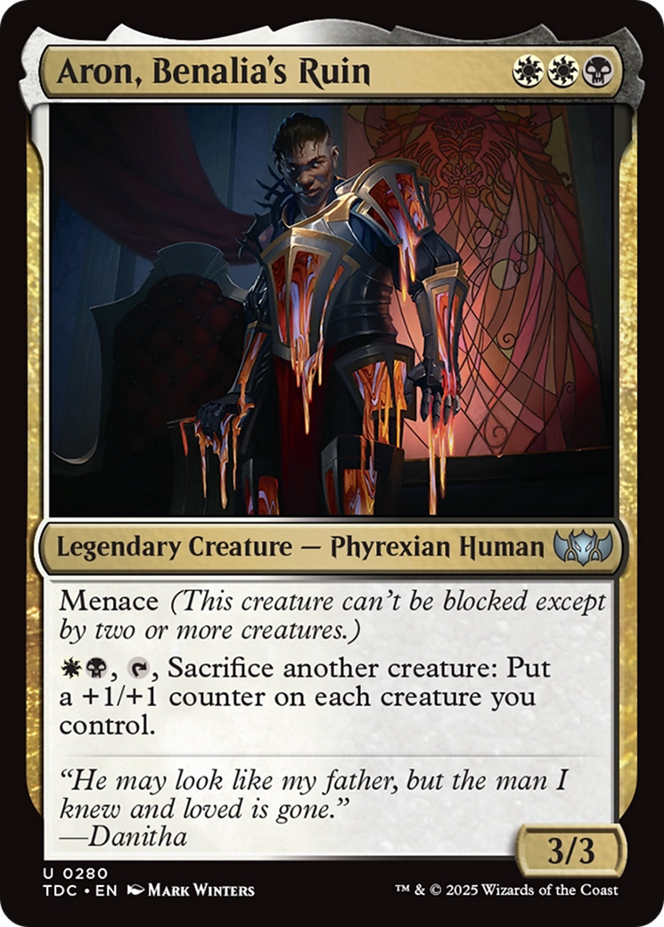 Aron, Benalia's Ruin [Tarkir: Dragonstorm Commander] | Clutch Gaming