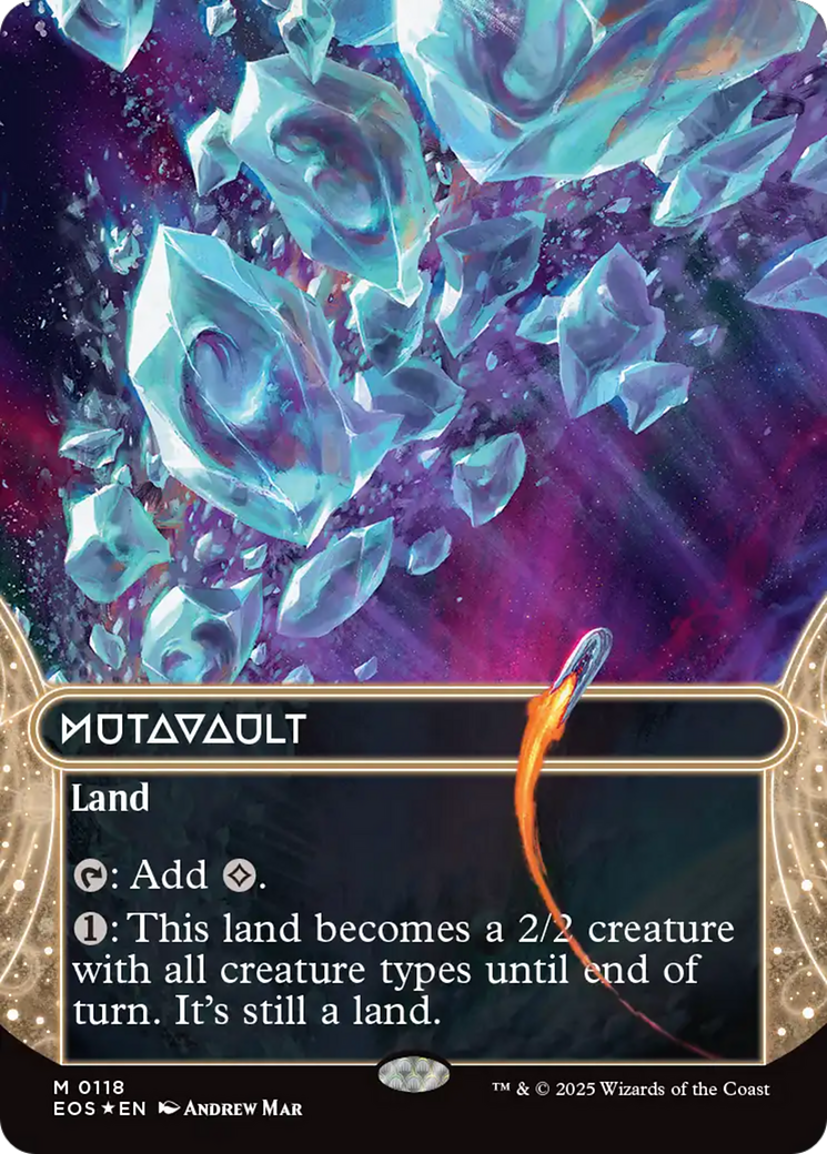 Mutavault (0118) (Borderless) (Galaxy Foil) [Edge of Eternities: Stellar Sights] | Clutch Gaming