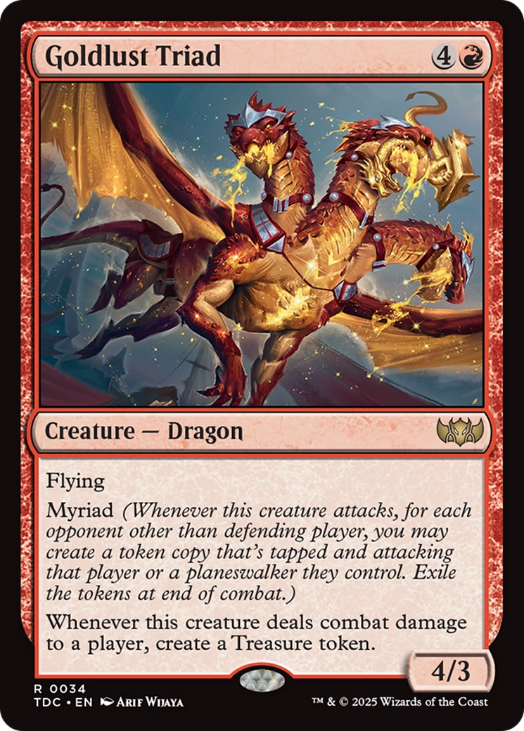 Goldlust Triad [Tarkir: Dragonstorm Commander] | Clutch Gaming
