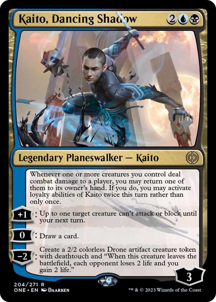 Kaito, Dancing Shadow (Promo Pack) [Phyrexia: All Will Be One Promos] | Clutch Gaming