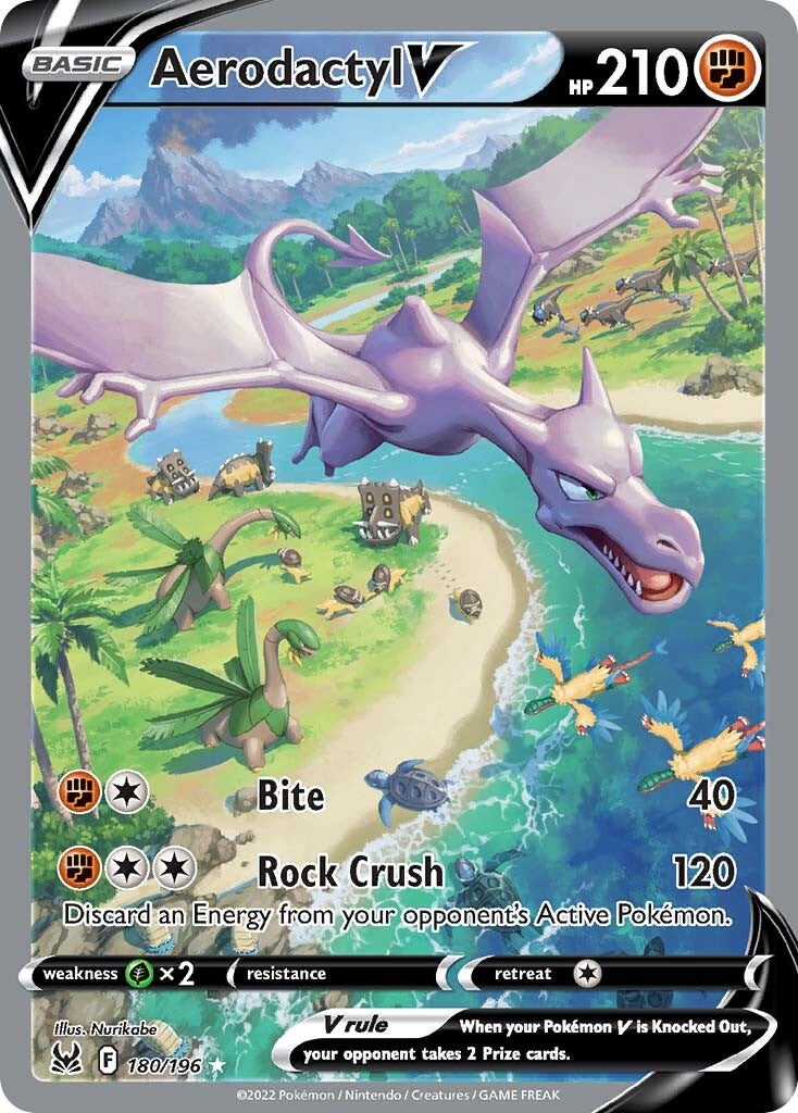 Aerodactyl V (180/196) [Sword & Shield: Lost Origin] | Clutch Gaming