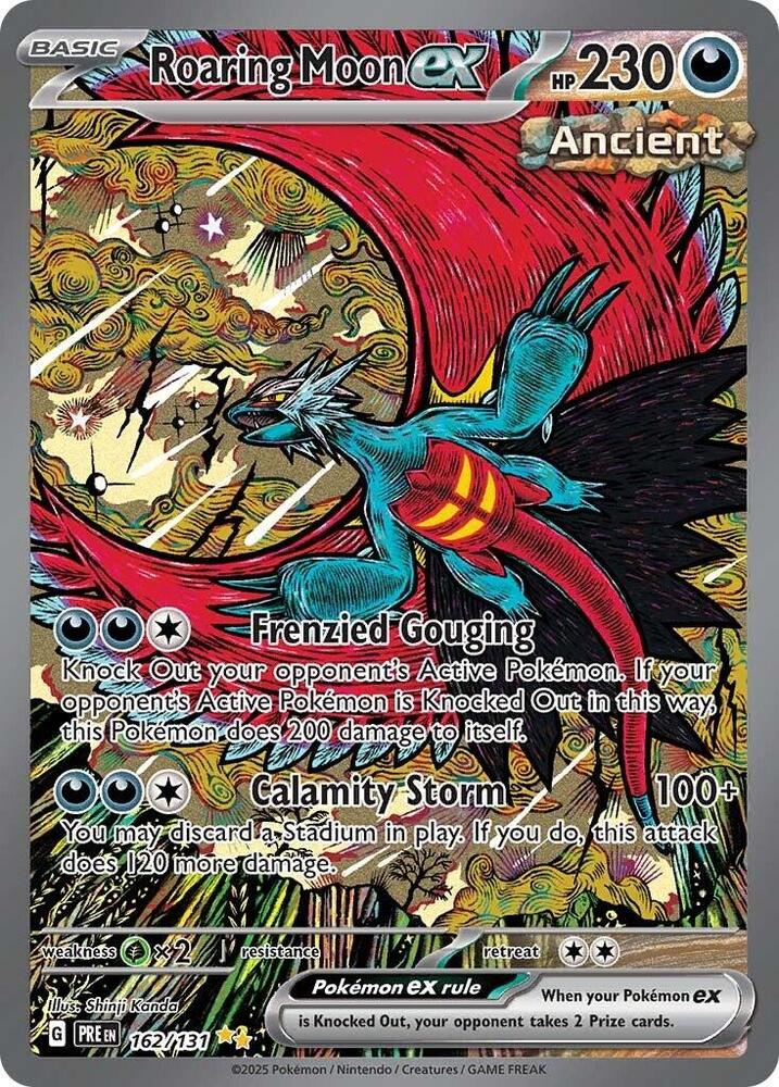 Roaring Moon ex (162/131) [Scarlet & Violet: Prismatic Evolutions] | Clutch Gaming