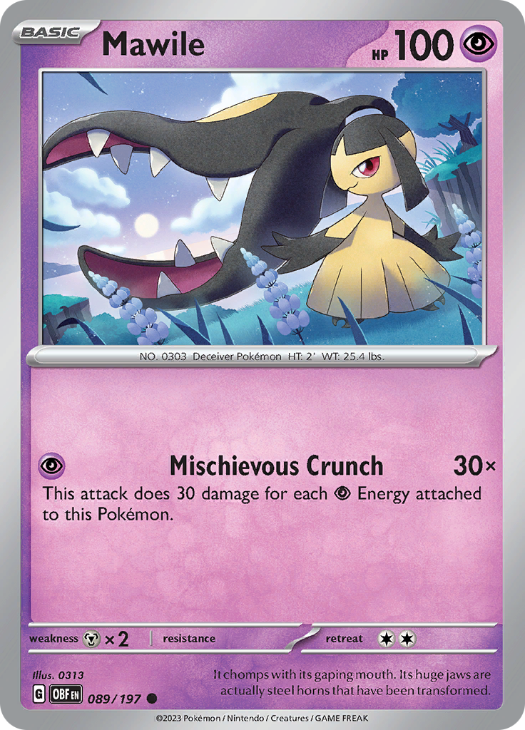 Mawile (089/197) [Scarlet & Violet: Obsidian Flames] | Clutch Gaming