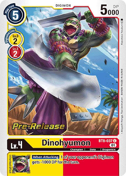 Dinohyumon [BT8-037] [New Awakening Pre-Release Cards] | Clutch Gaming