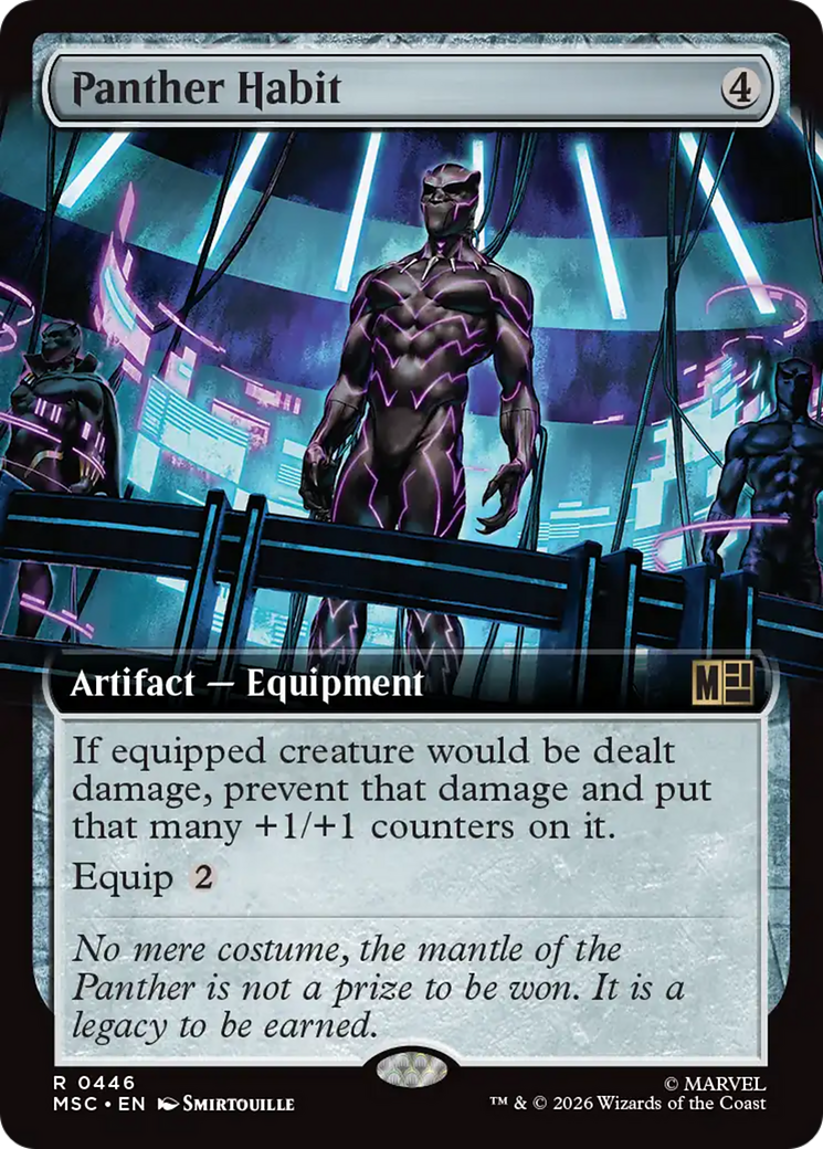 Panther Habit (Extended Art) [Marvel Super Heroes Commander] | Clutch Gaming