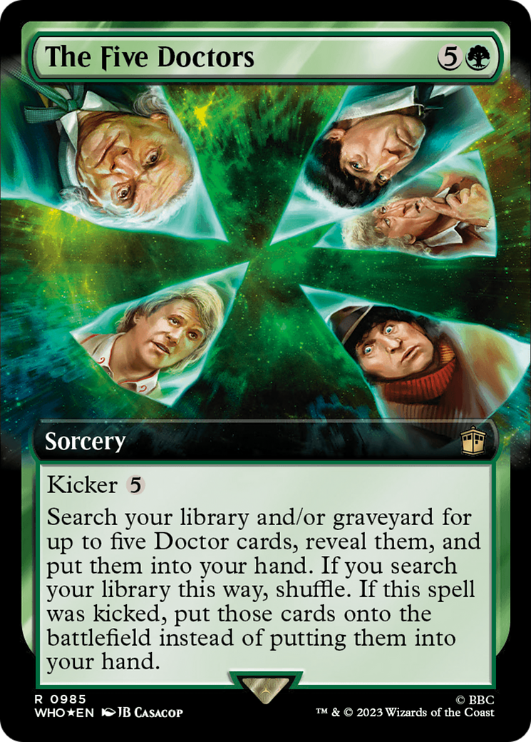 The Five Doctors (Extended Art) (Surge Foil) [Doctor Who] | Clutch Gaming