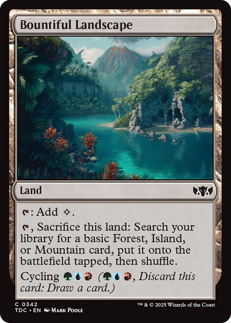 Bountiful Landscape [Tarkir: Dragonstorm Commander] | Clutch Gaming