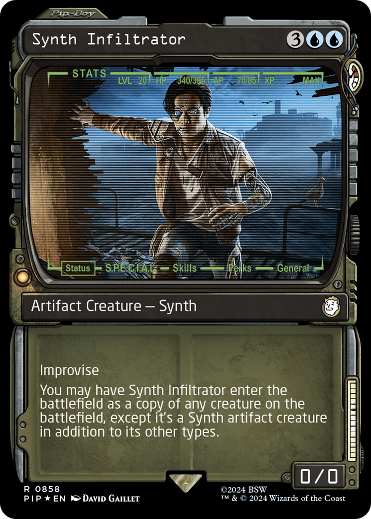 Synth Infiltrator (Showcase) (Surge Foil) [Fallout] | Clutch Gaming