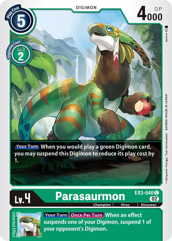 Parasaurmon [EX3-040] [Draconic Roar] | Clutch Gaming