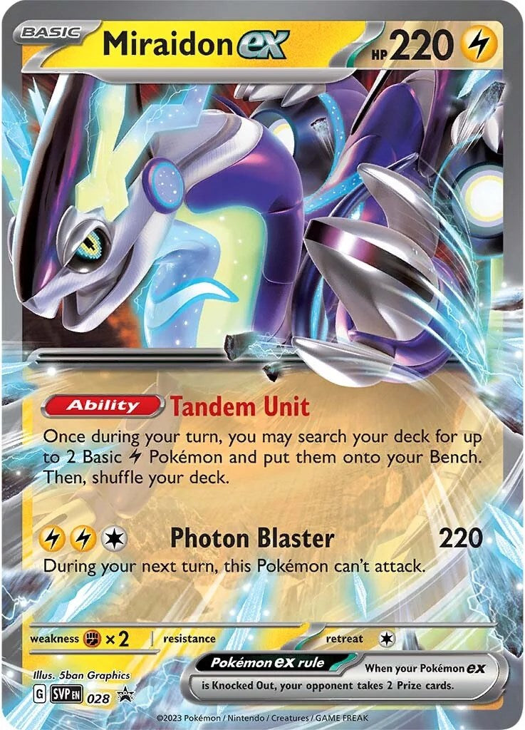 Miraidon ex (028) [Scarlet & Violet: Black Star Promos] | Clutch Gaming