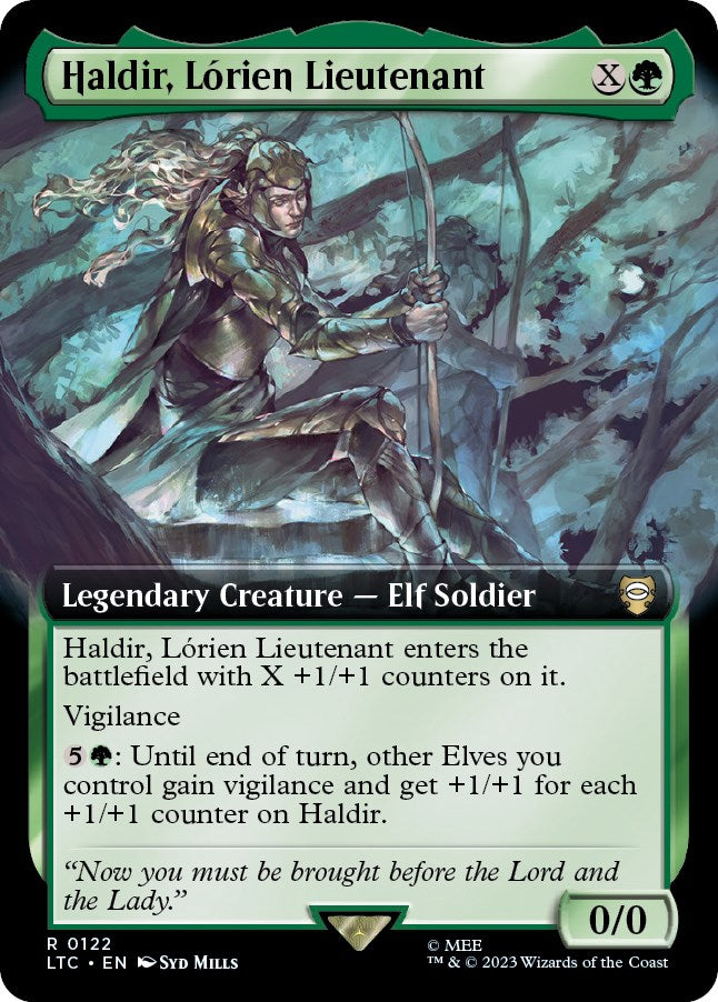 Haldir, Lorien Lieutenant (Extended Art) [The Lord of the Rings: Tales of Middle-Earth Commander] | Clutch Gaming